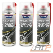 3x 400ml PRESTO SILIKONSPRAY