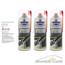 3x 400ml PRESTO SILIKONSPRAY