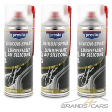 3x 400ml PRESTO SILIKONSPRAY