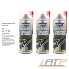 3x 400ml PRESTO SILIKONSPRAY